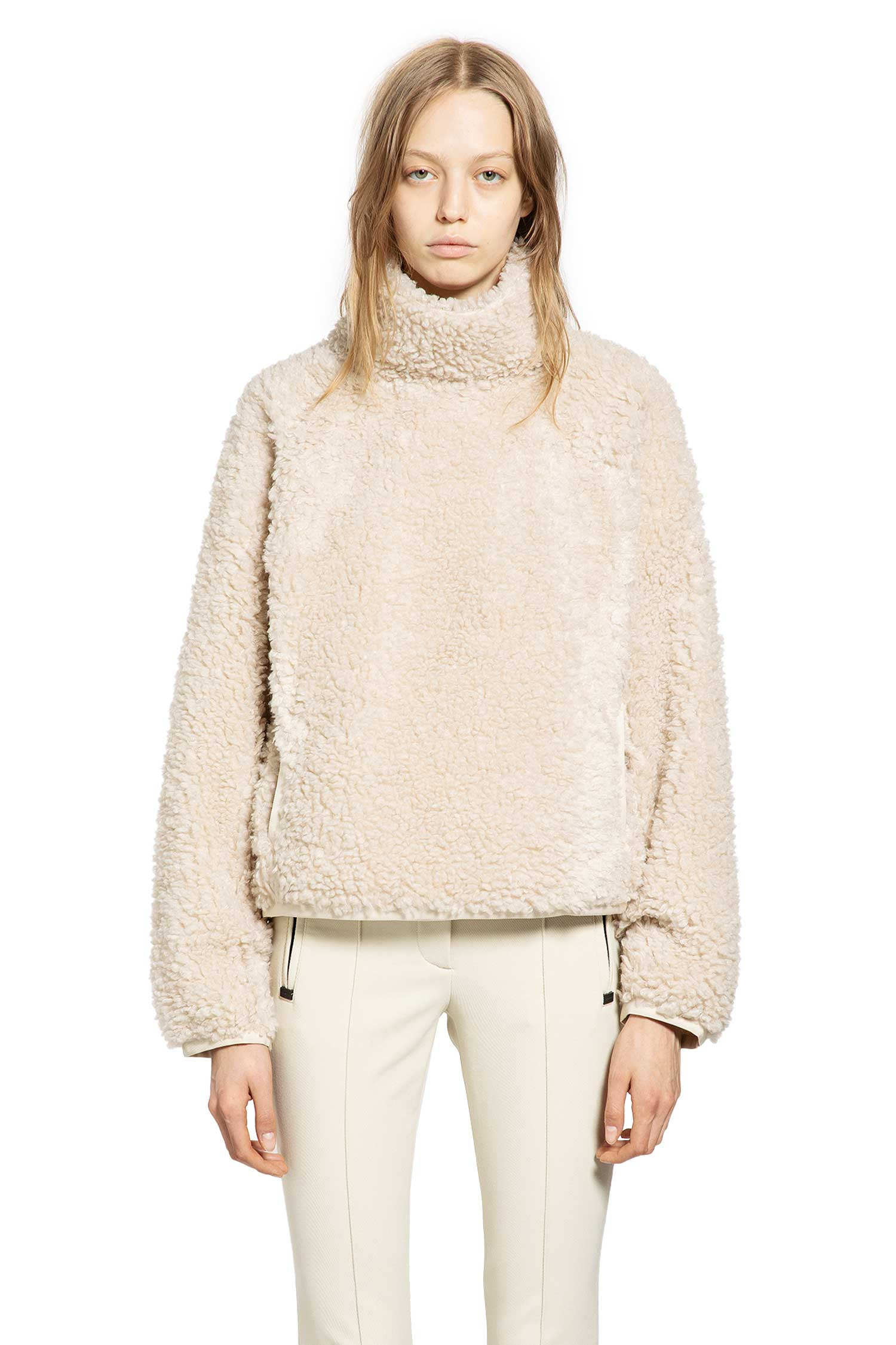 Moncler Grenoble Woman Beige Sweatshirts - 1