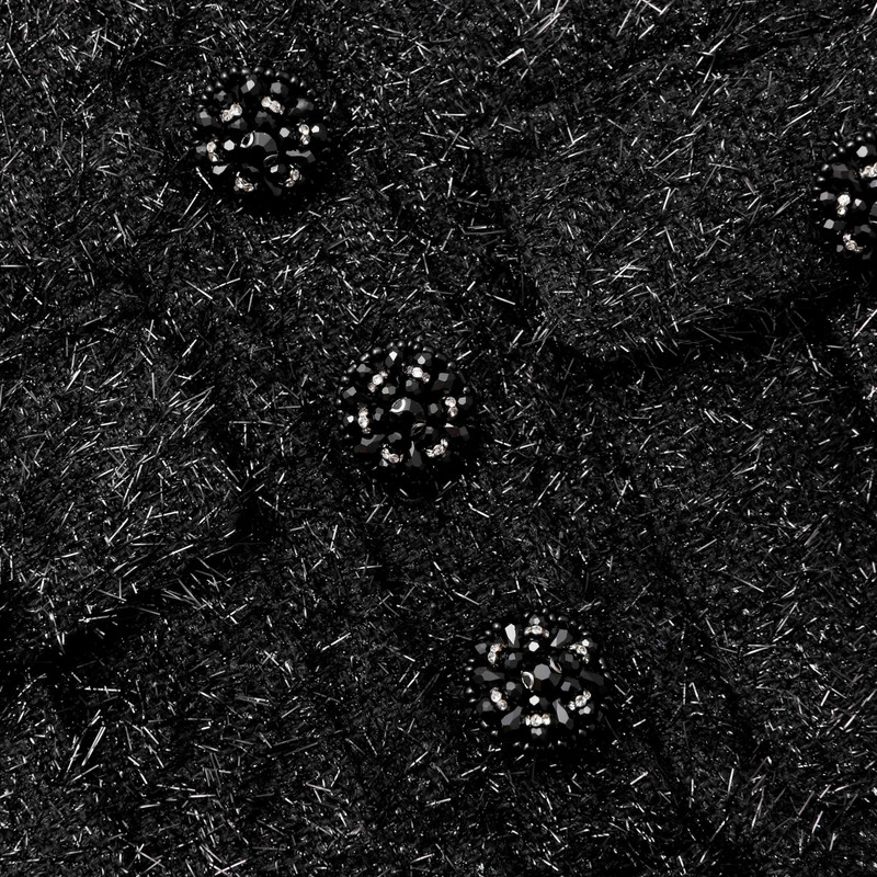 Black Tinsel Boucle Top 5