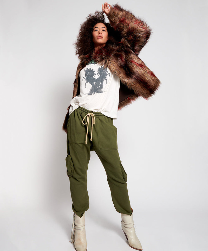 Goldie Army Sweat Pants - Khaki 5