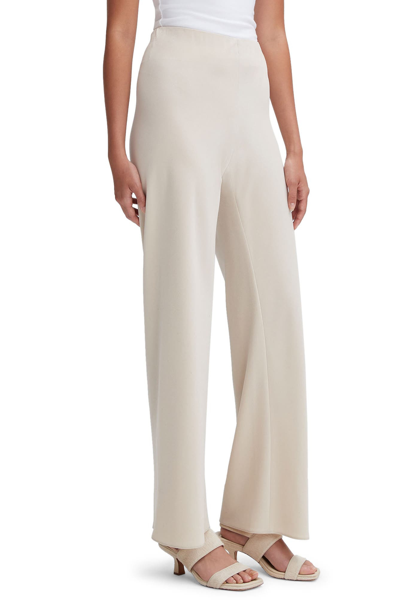 Bias Cut High Waist Pants - 3