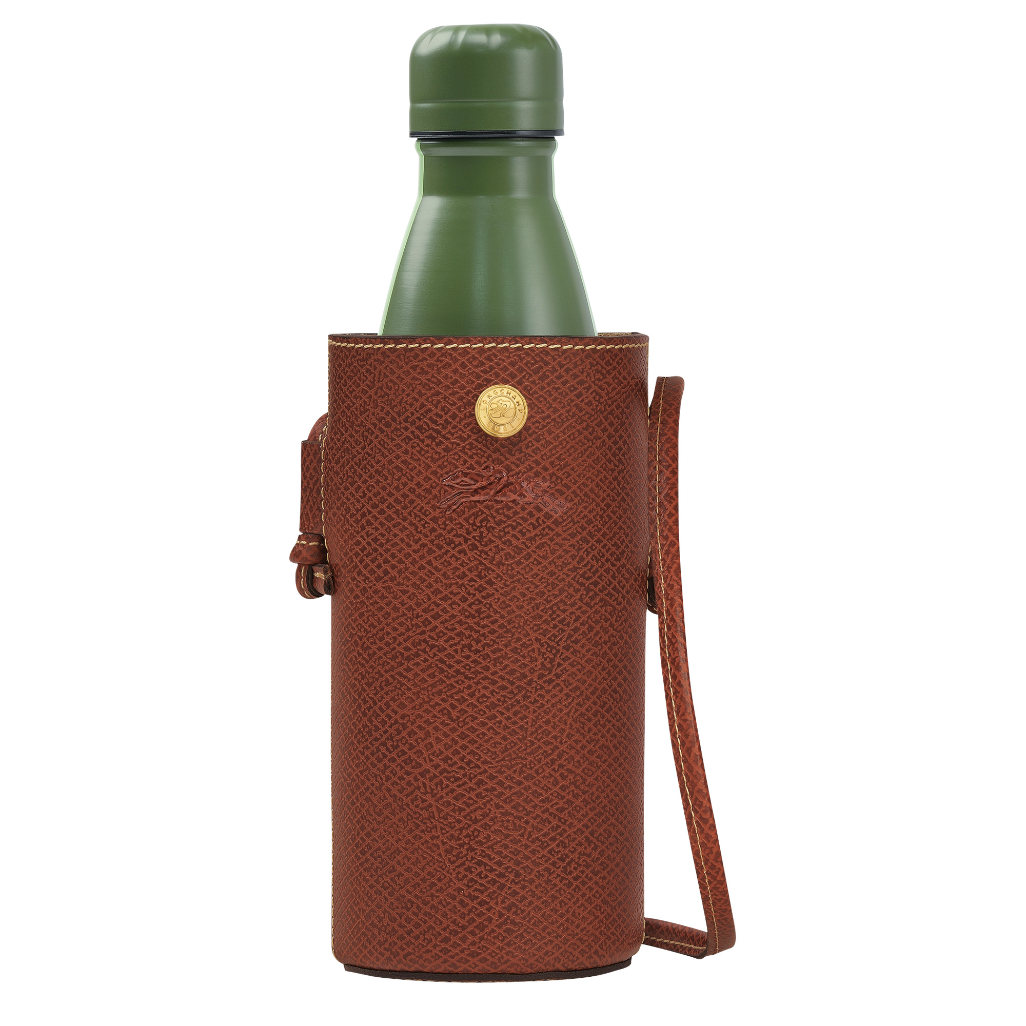 Épure Bottle holder Brown - Leather - 1