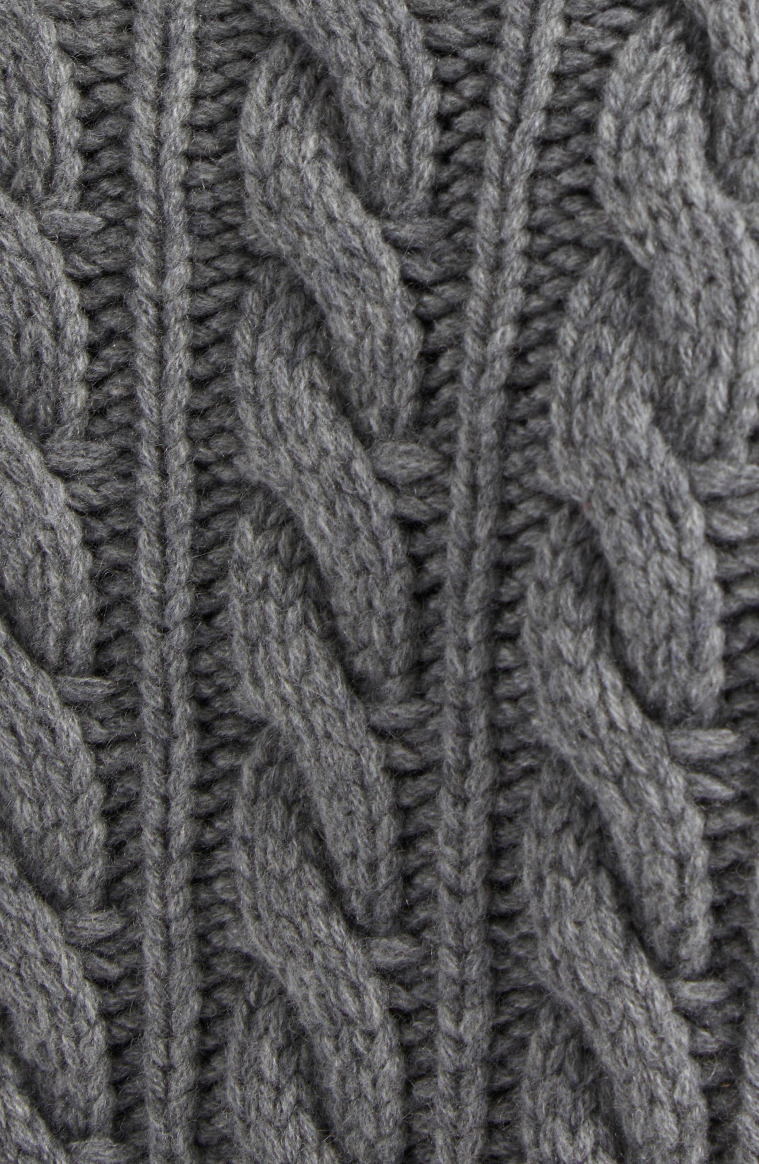 Thom Browne Classic Cable Knit Cashmere Turtleneck Sweater in Light Grey at Nordstrom - 7