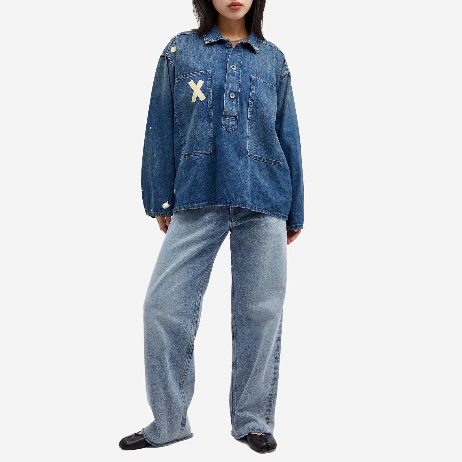 Maison Margiela Pull Over Denim Shirt - 4