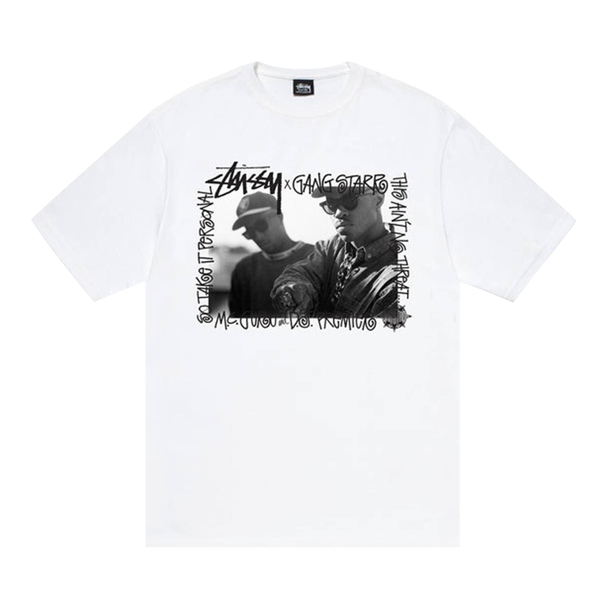 Stussy Gang Starr Take It Personal Tee 'White' - 1