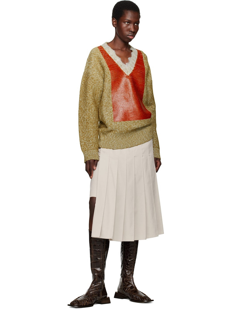 MIISTA Brown Pats Tall Boots outlook