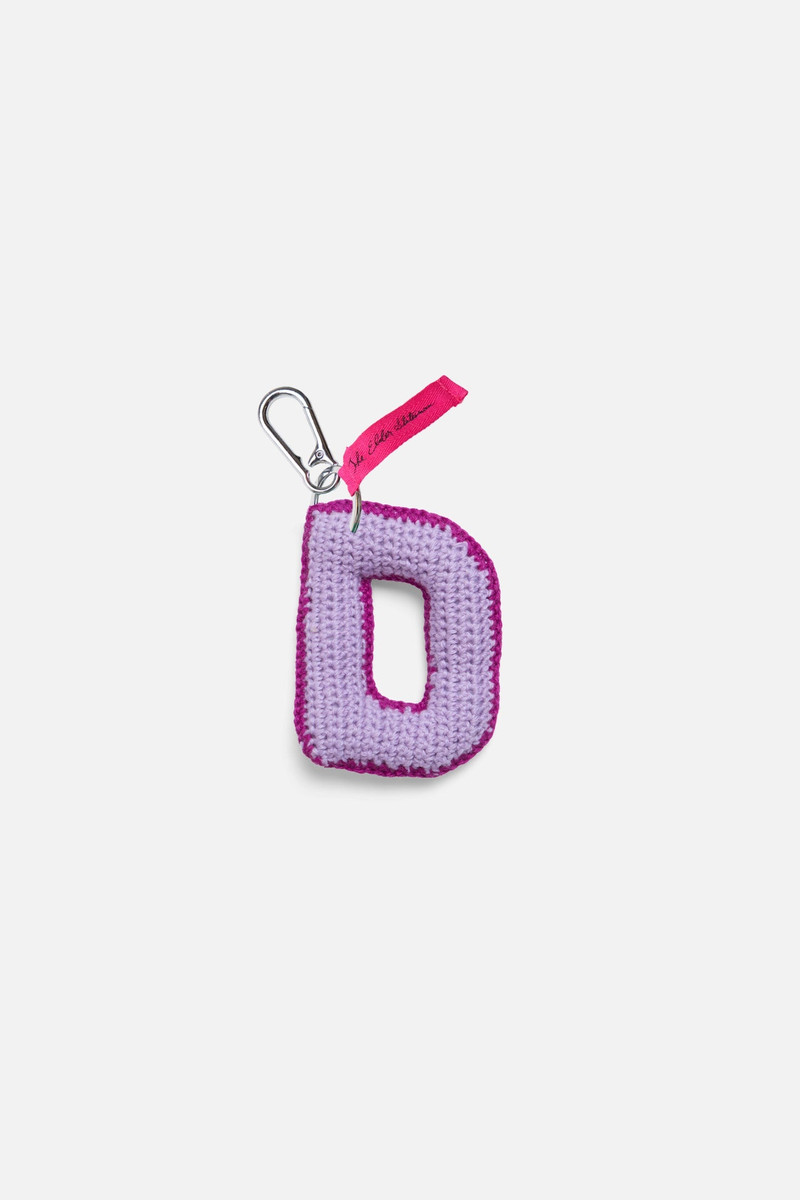 CROCHET LETTER KEYCHAIN CHARM 1