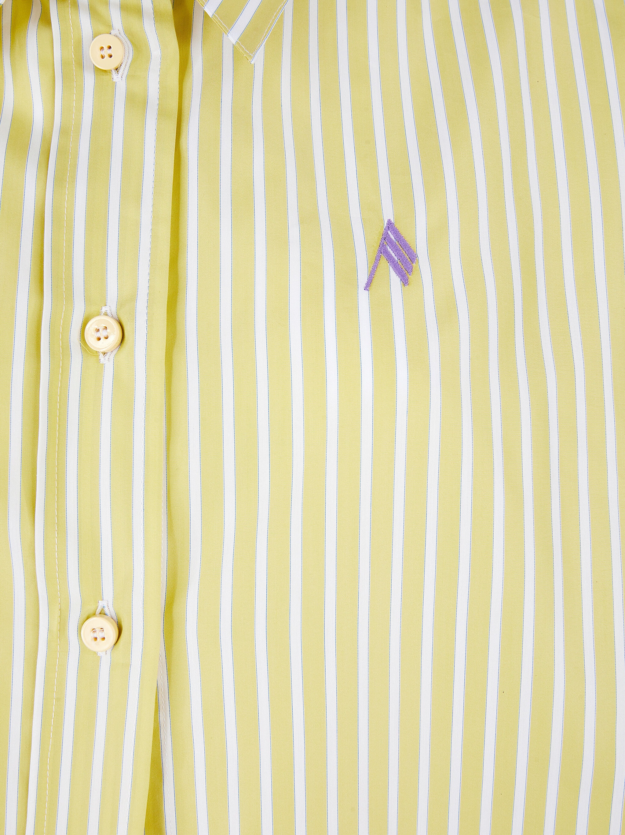 ''DIANA'' LIGHT BANANA STRIPED SHIRT - 4