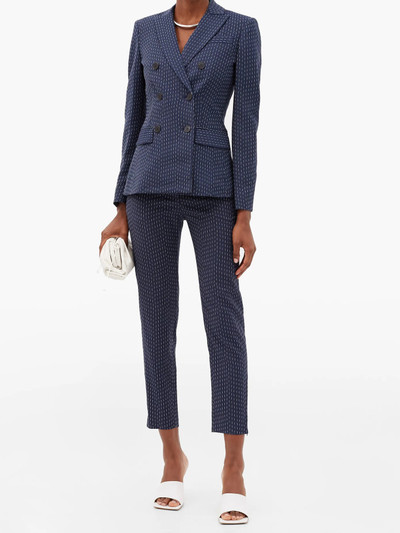 Altuzarra Indiana double-breasted pinstriped crepe jacket outlook