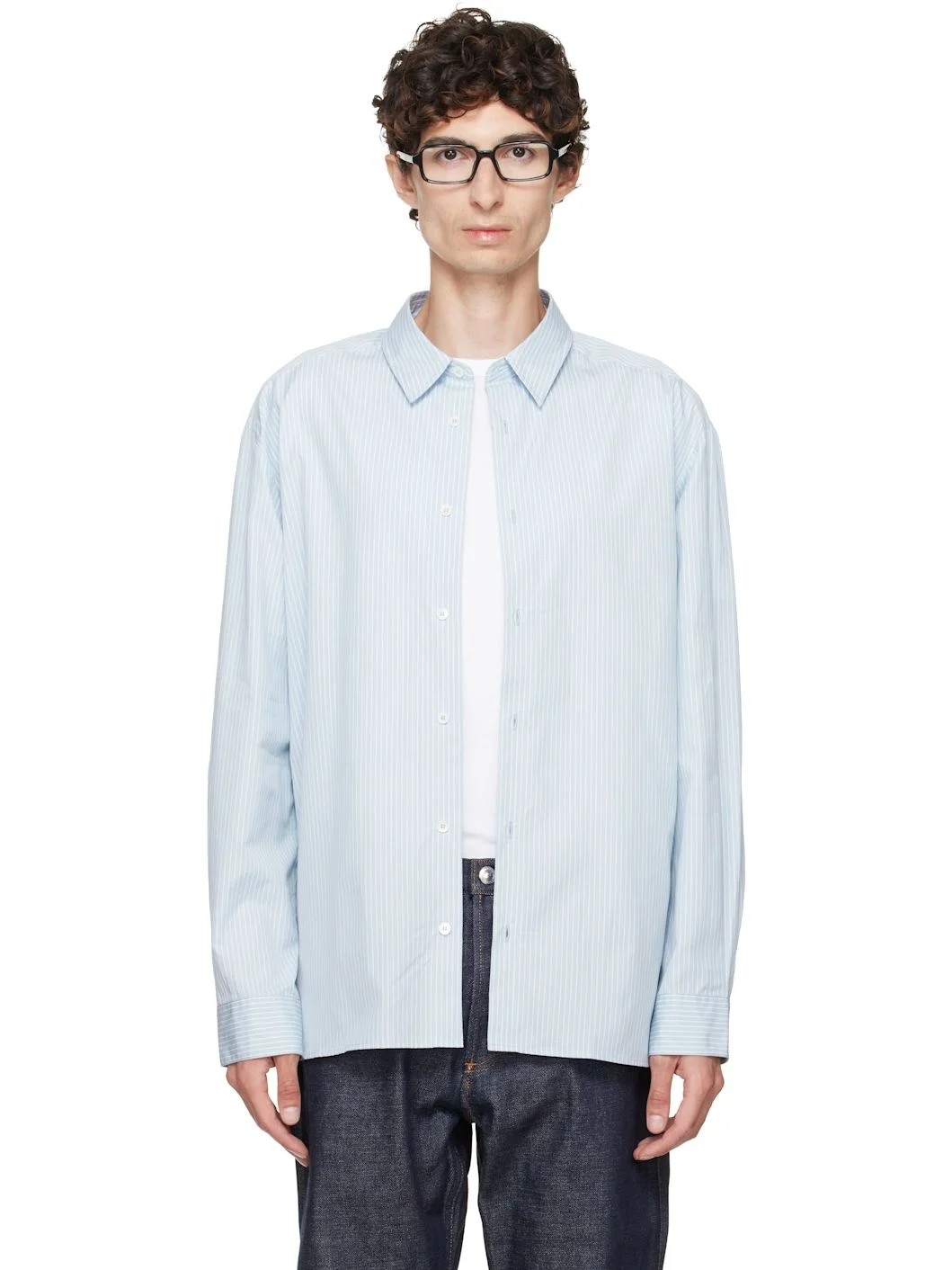 Blue & Gray Malo Shirt - 1