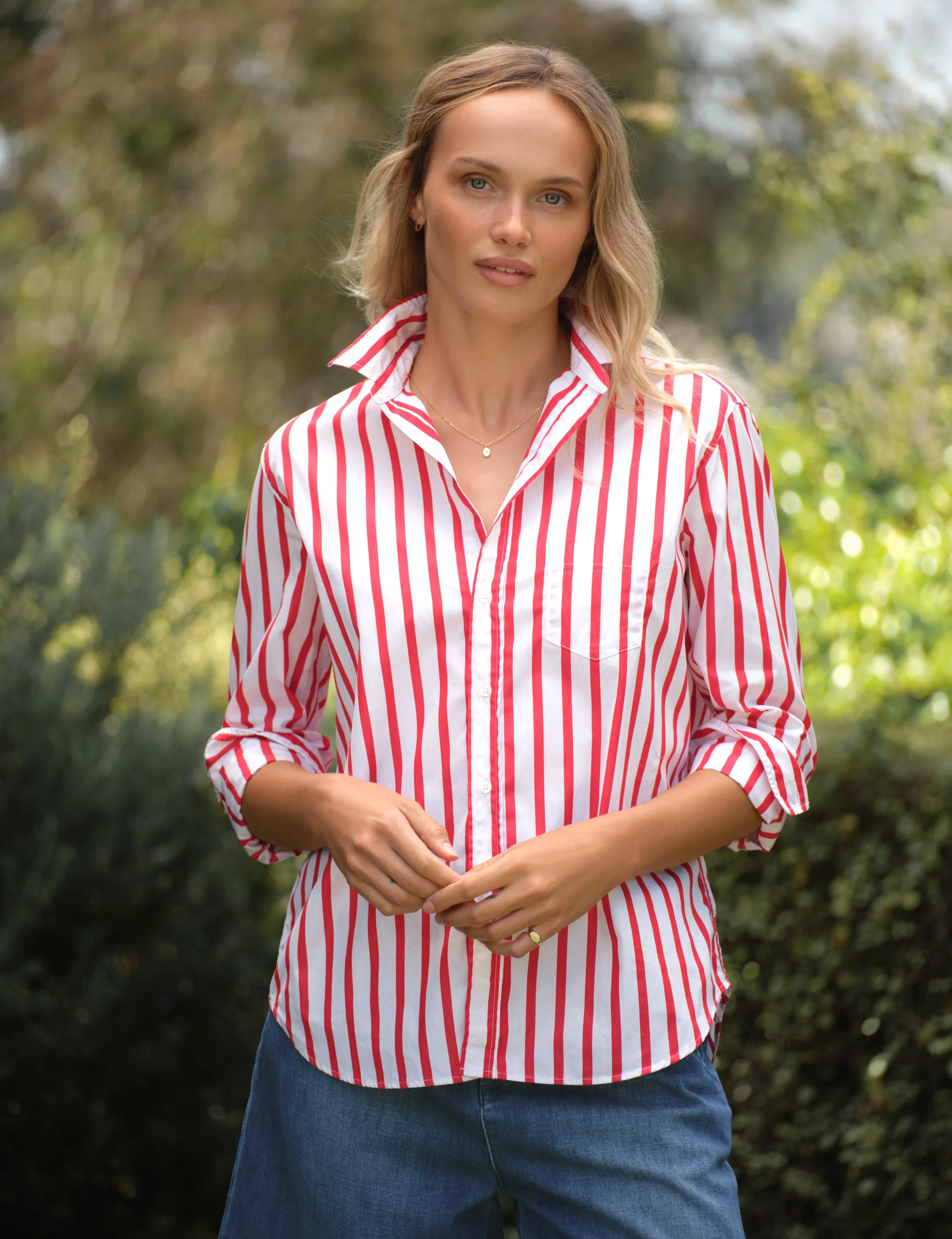 Relaxed Button-Up Shirt - 1