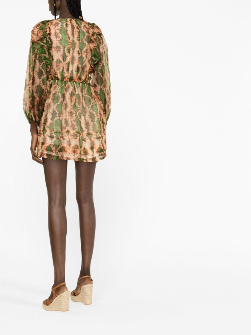 Adelaide abstract-print silk minidress 3
