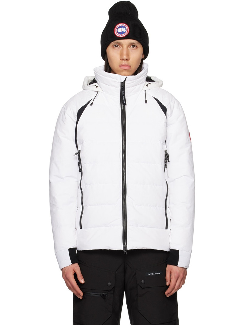 White Hybridge Base Down Jacket 1