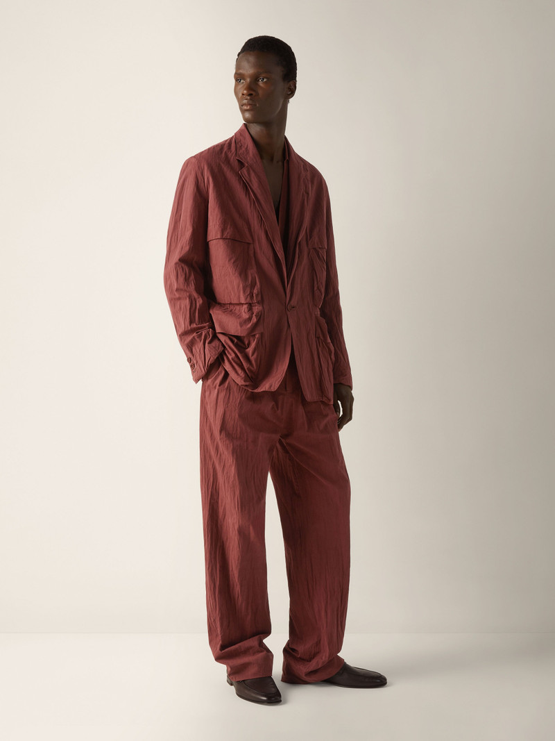 DARK BURGUNDY OASI LINO POLO SHIRT 3