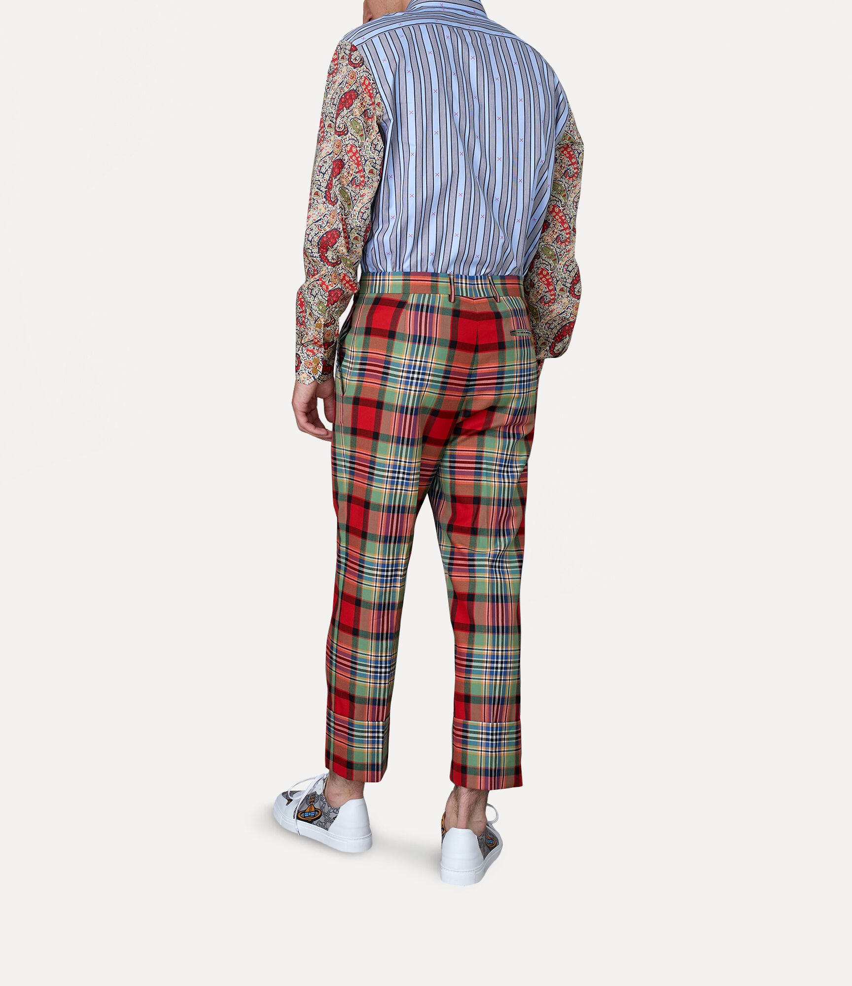CROPPED GEORGE TROUSERS TARTAN - 3
