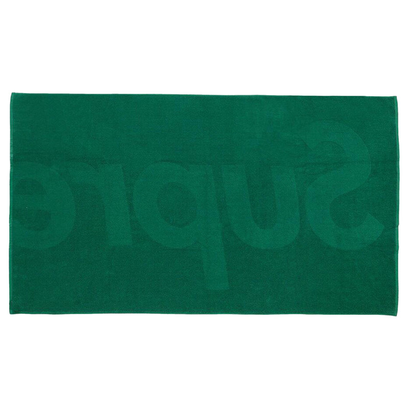Supreme Supreme Tonal Logo Towel 'Green' outlook