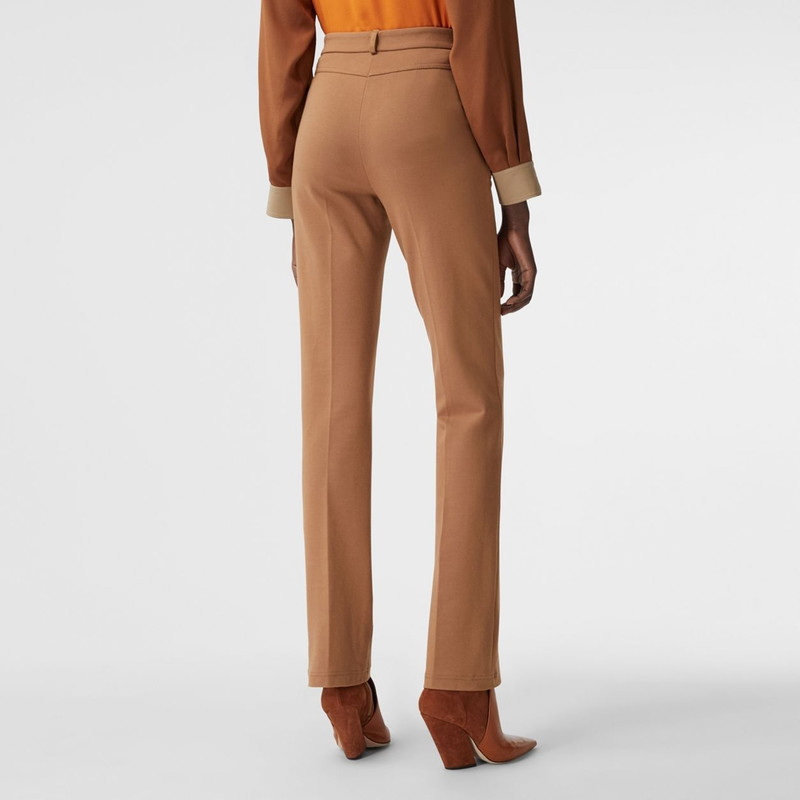 Pocket Detail Jersey Tailored Trousers 4
