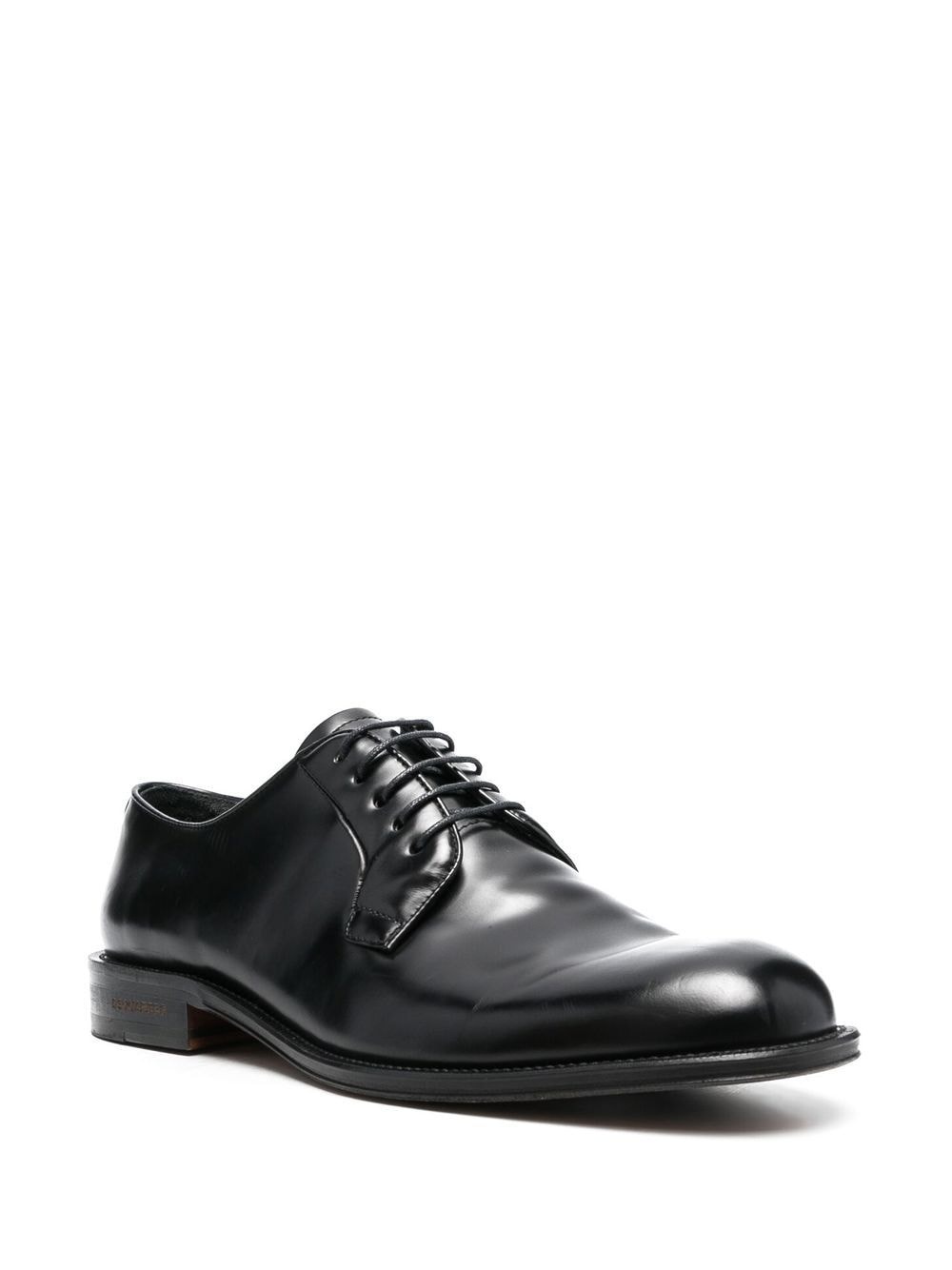 polished-finish lace-up shoes - 2