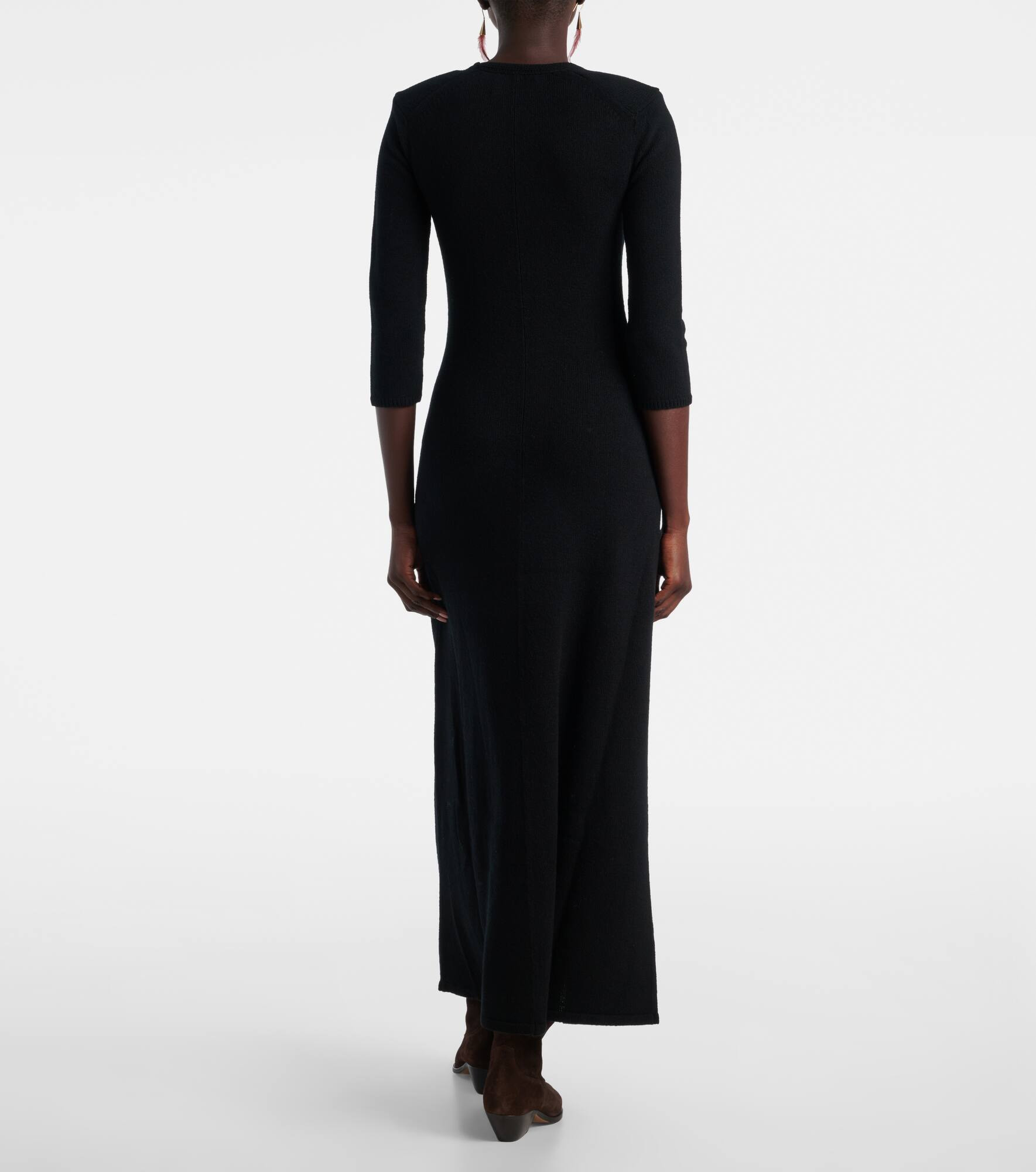 Salina wool-blend maxi dress - 3