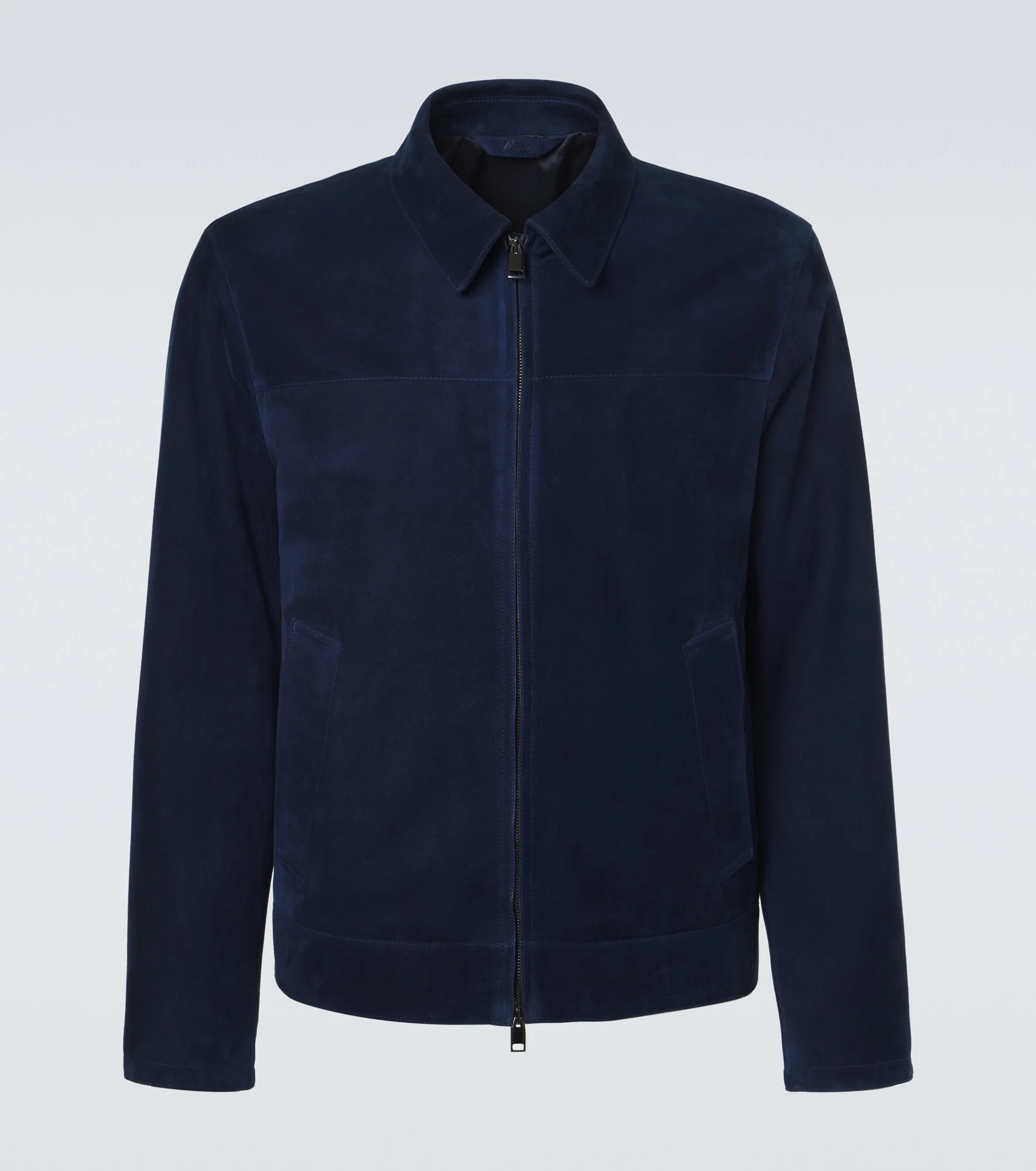 Suede blouson jacket - 1
