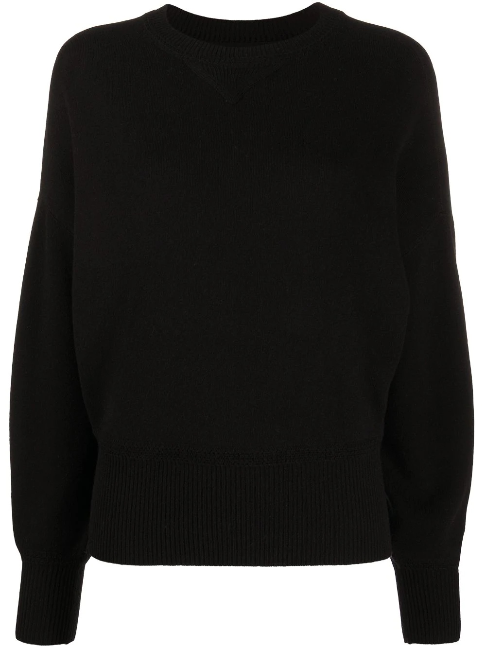 plain crew neck jumper - 1