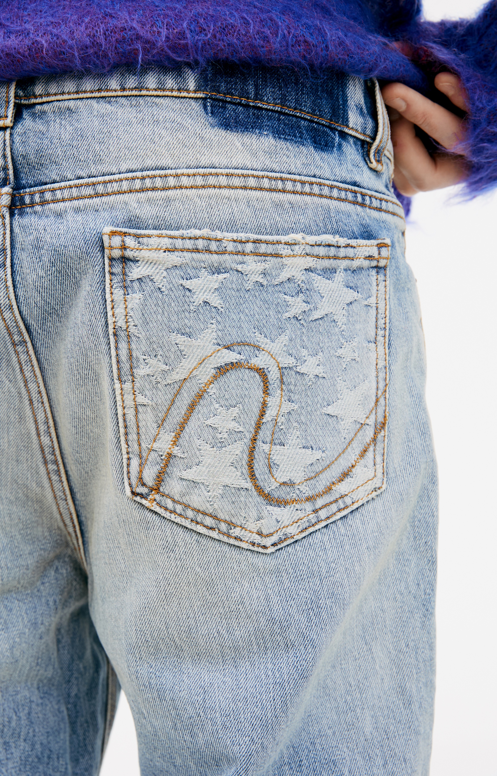 SLOUCHY JEANS WITH SEAMS - 5