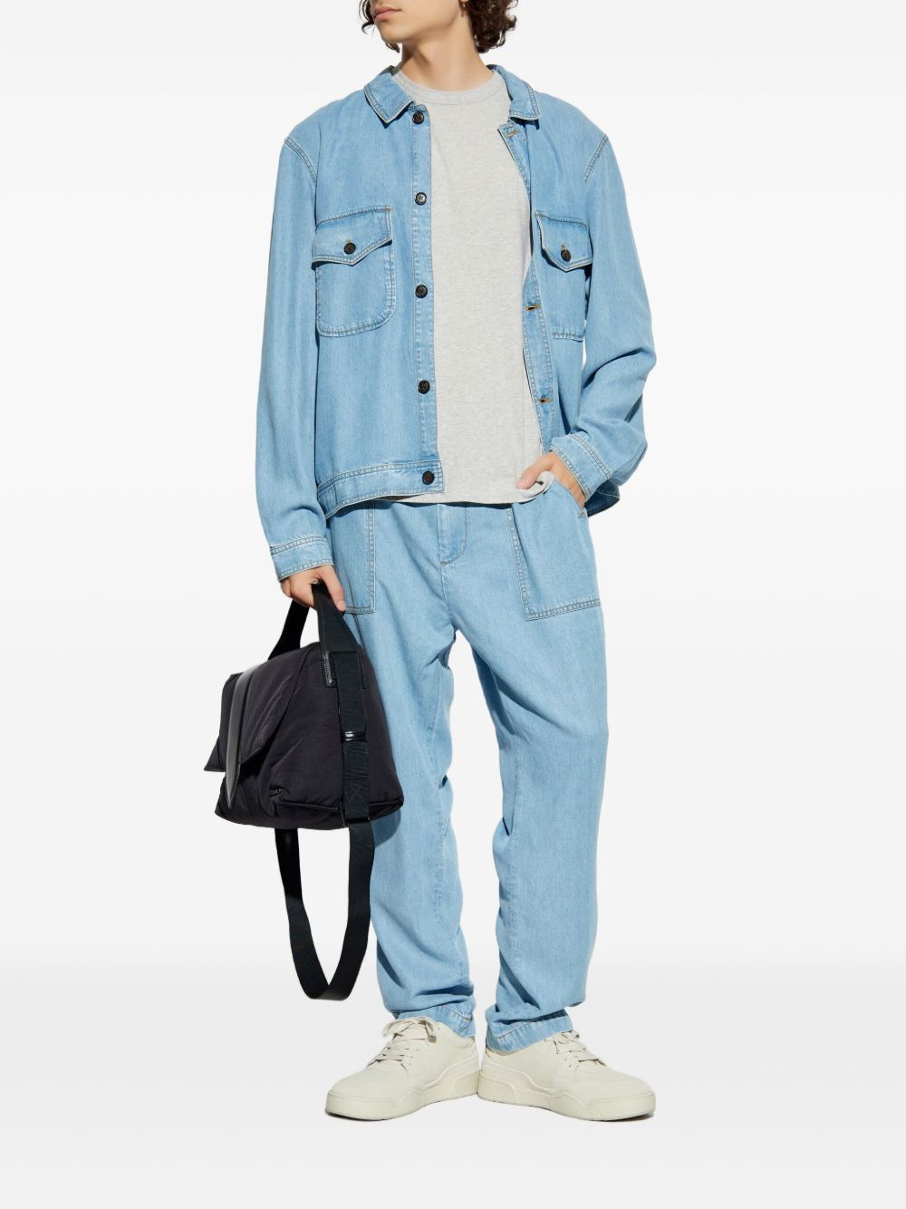 patch-pocket denim jacket - 2
