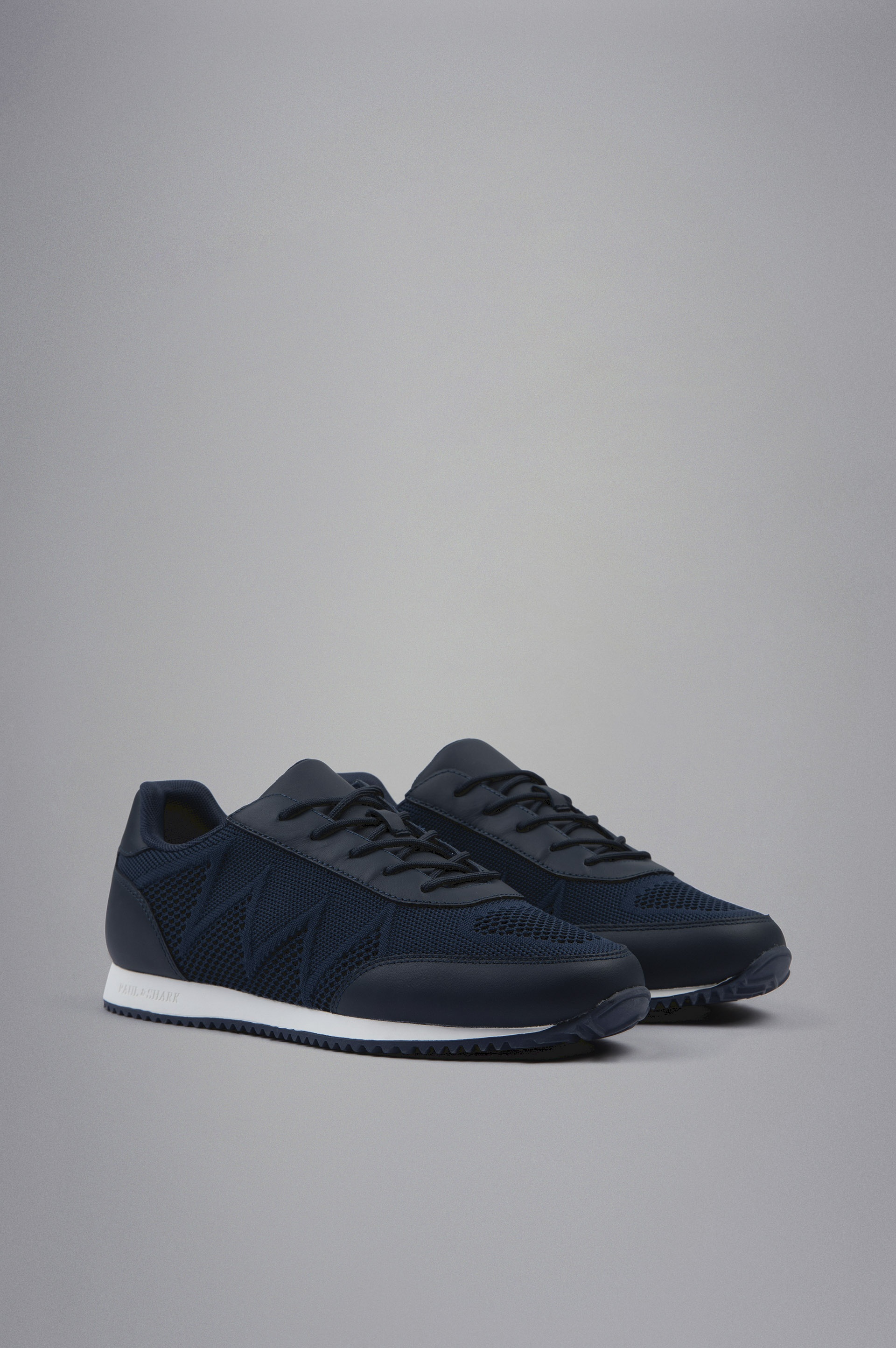 TECH FABRIC AND KNIT HYBRID SNEAKERS - 4