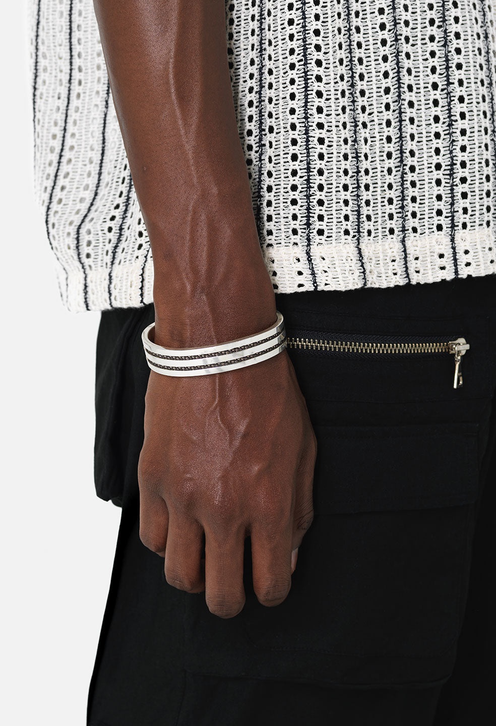 JOHN ELLIOTT X M.A.R.S ETCHED LINE CUFF - 1