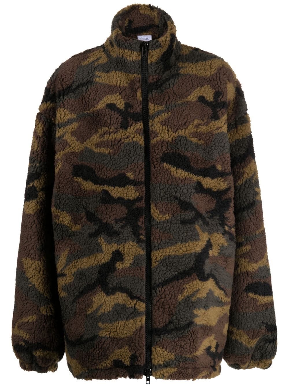 camouflage-print fleece jacket - 1