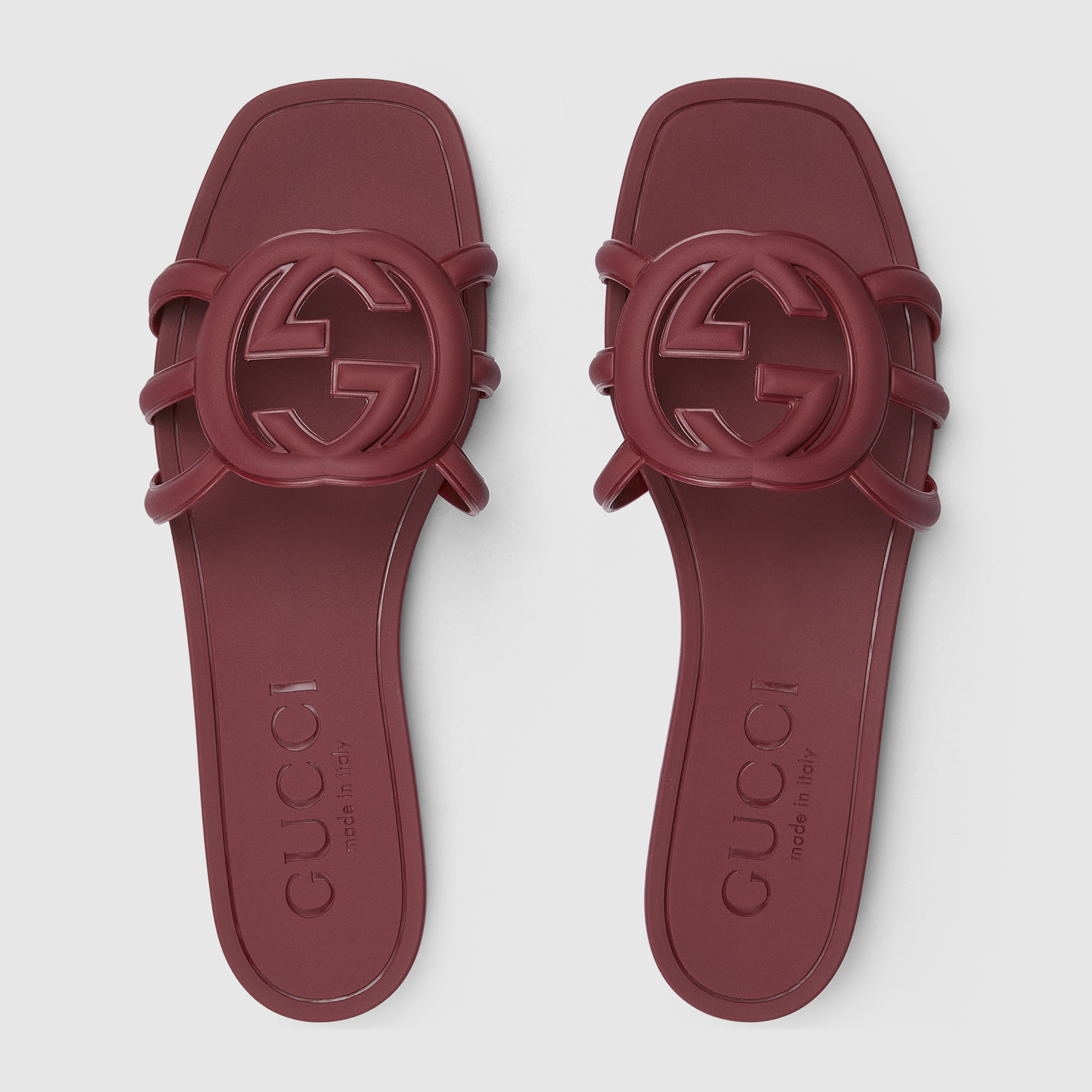 Women's Interlocking G slide sandal - 5