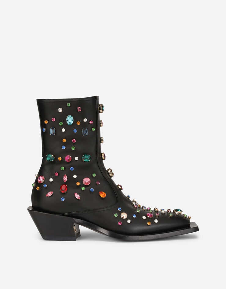 Embroidered Shiny Tex boots - 1