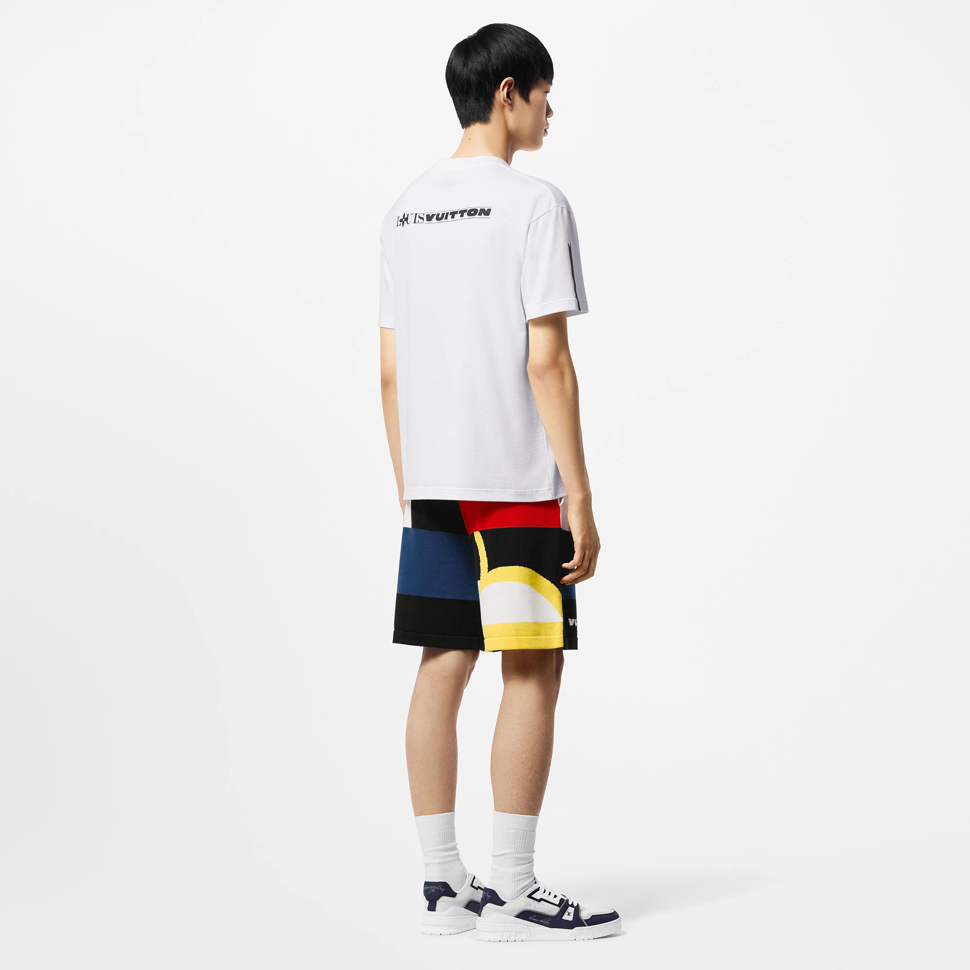 Jacquard Cotton Knit Shorts - 3