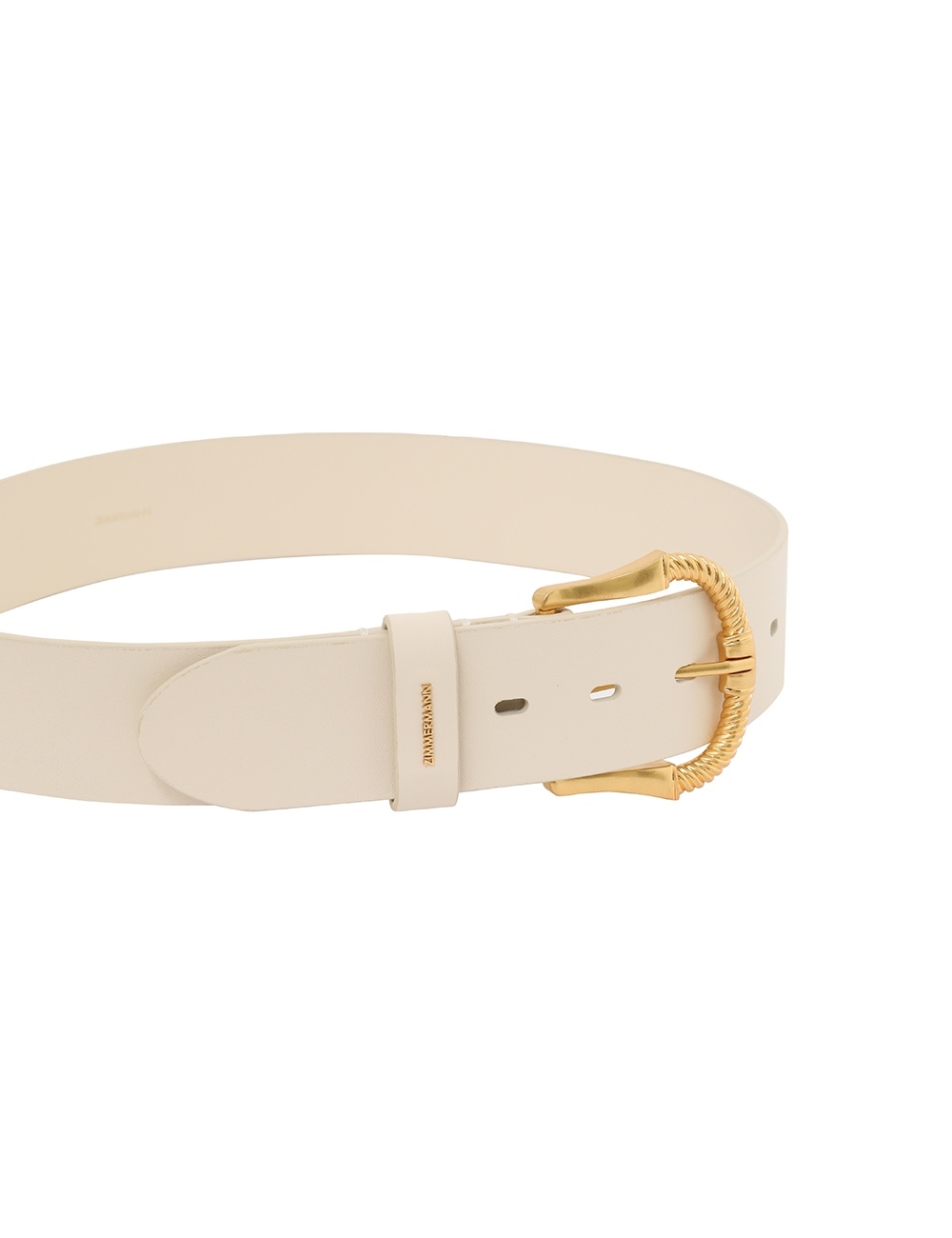TWISTED BUCKLE LEATHER BELT 40 - 4