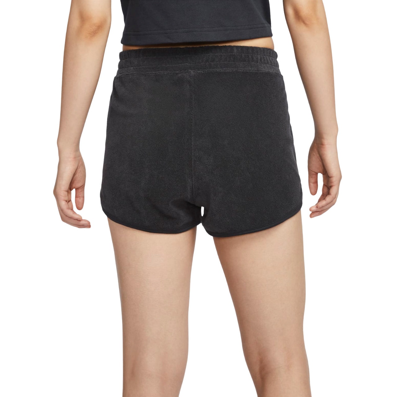 (WMNS) NikeCourt Heritage Mid-Rise French Terry Tennis Shorts Asia Sizing 'Black' FQ2283-010 - 2