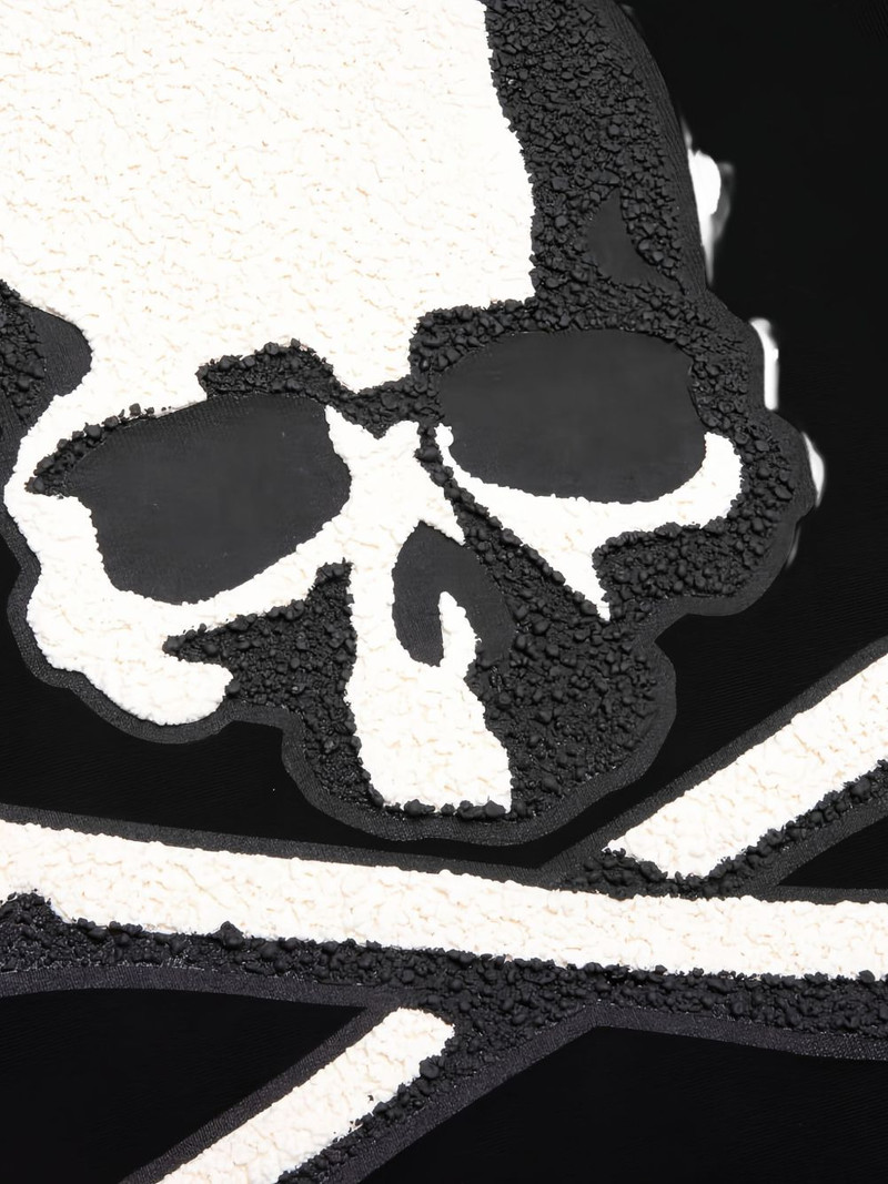 skull-appliqué 후드 4