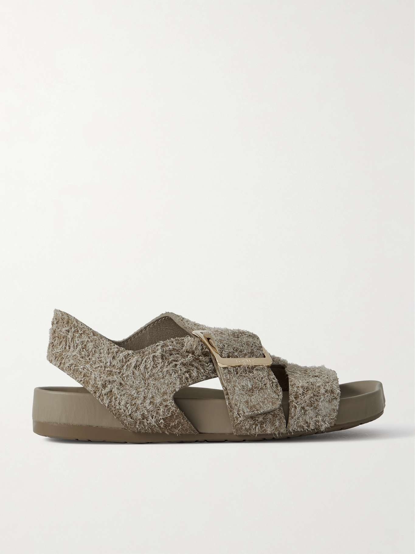 Ease buckled brushed-suede sandals - 1