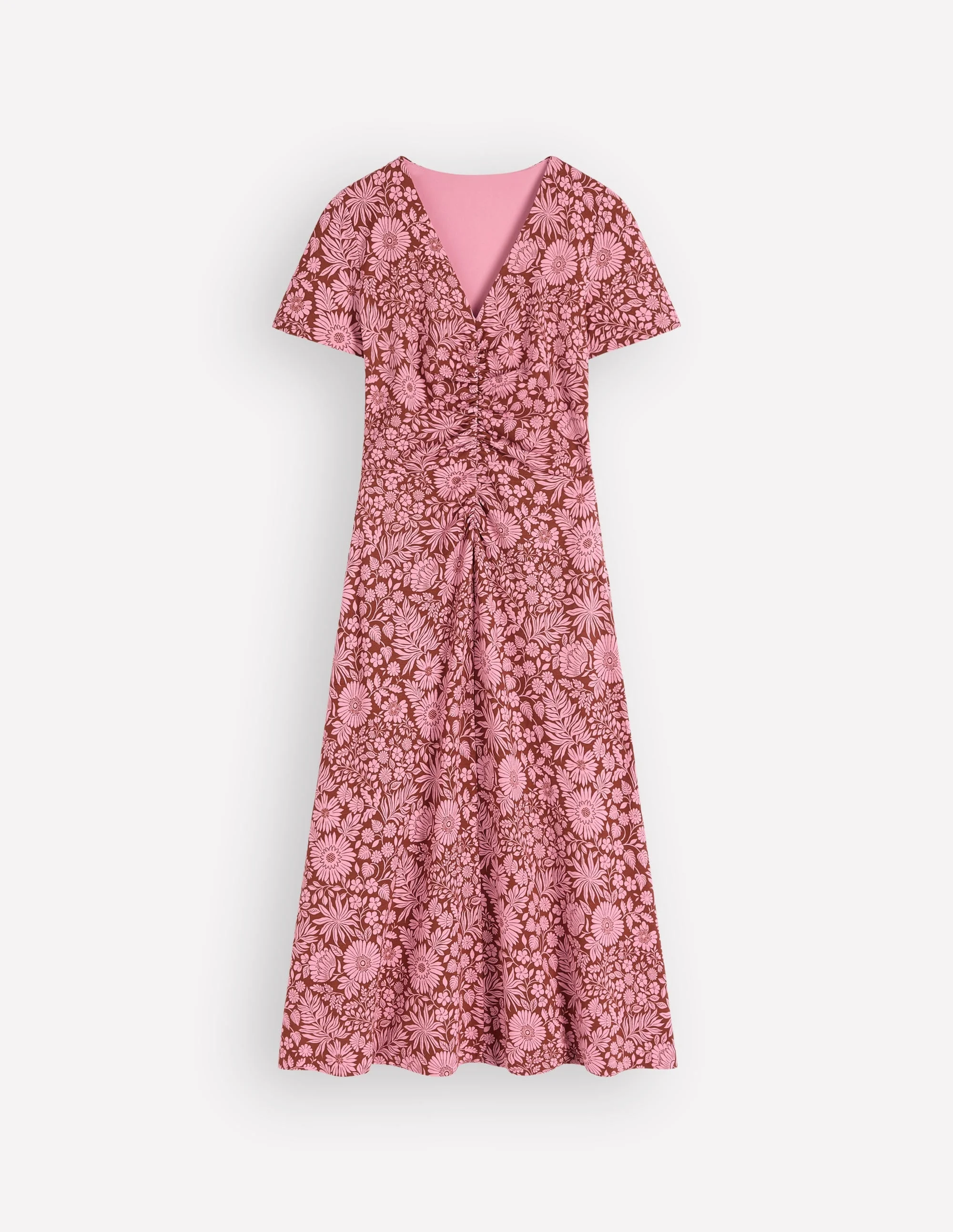 boden ruched dress Boden Women's Una Ruched Front Ponte Dress in Blue