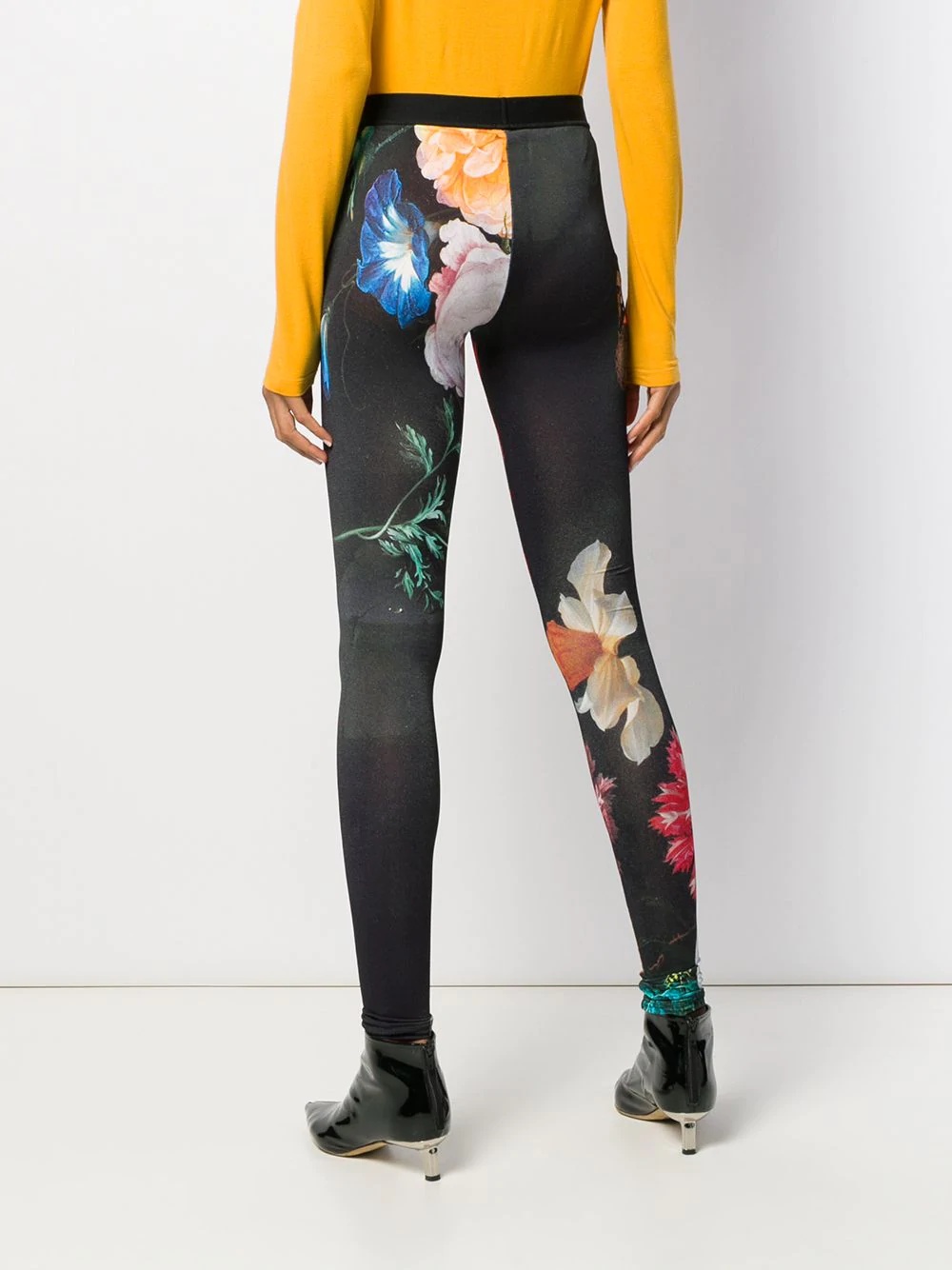 floral print leggings - 4