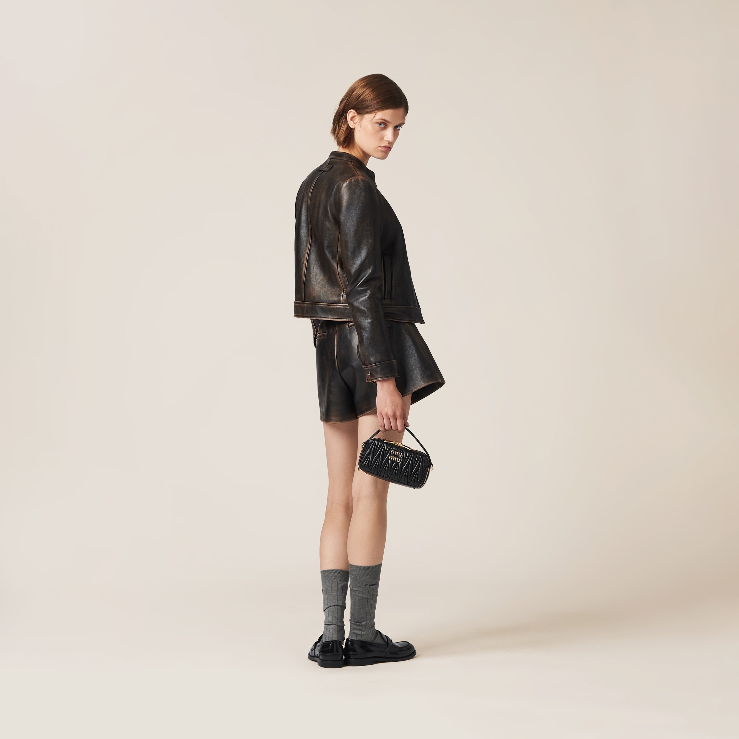 【日本入手困難】ミュウミュウ Nappa leather jacket ジャケット Miu Miu Nappa leather jacket | REVERSIBLE