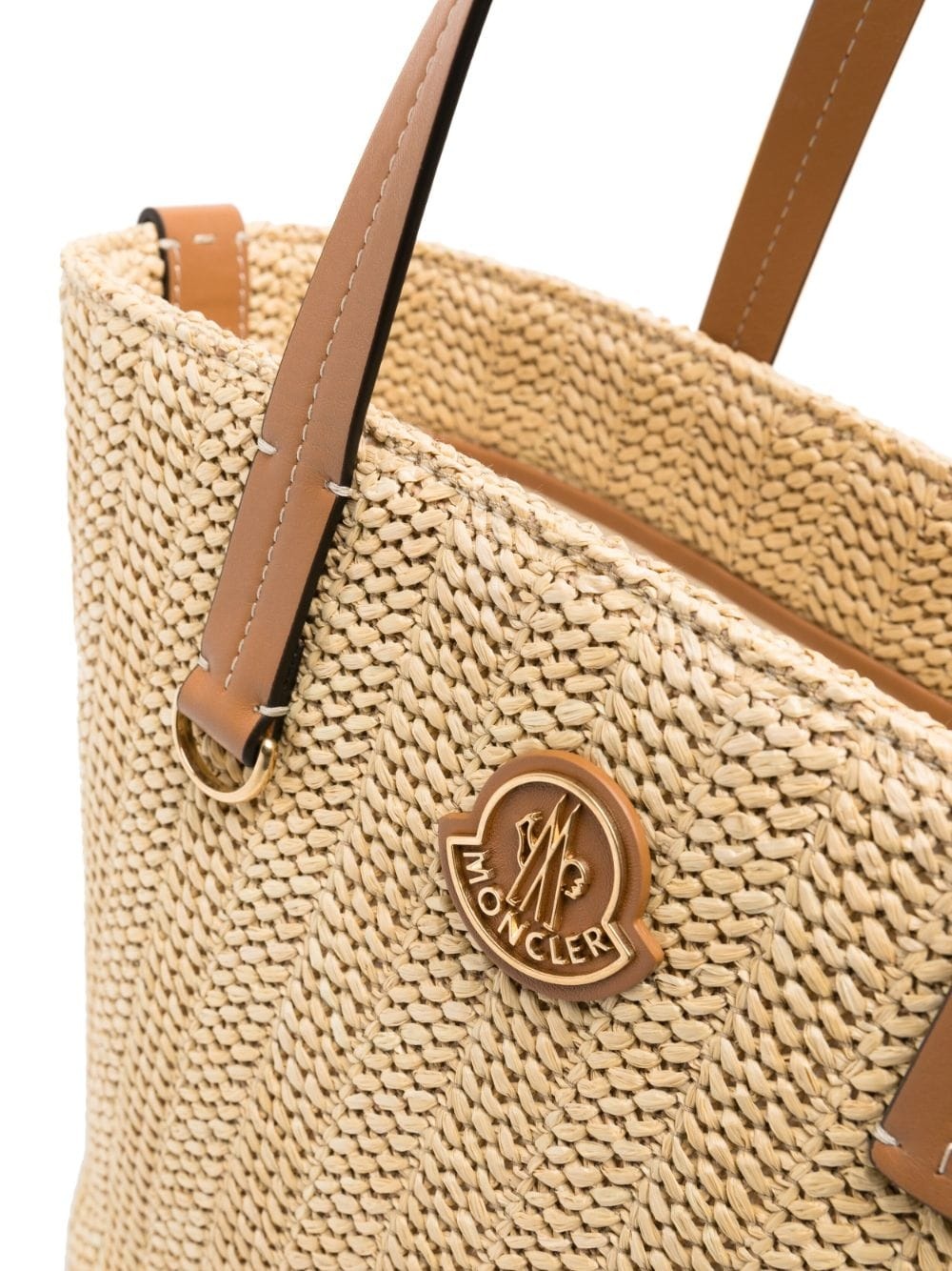 small Hubba raffia tote bag - 4