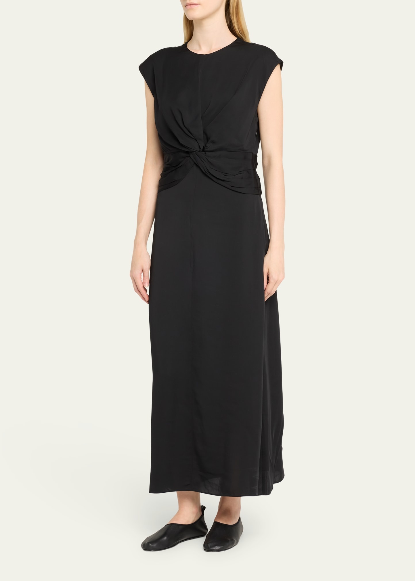 Draped Column Maxi Dress - 4