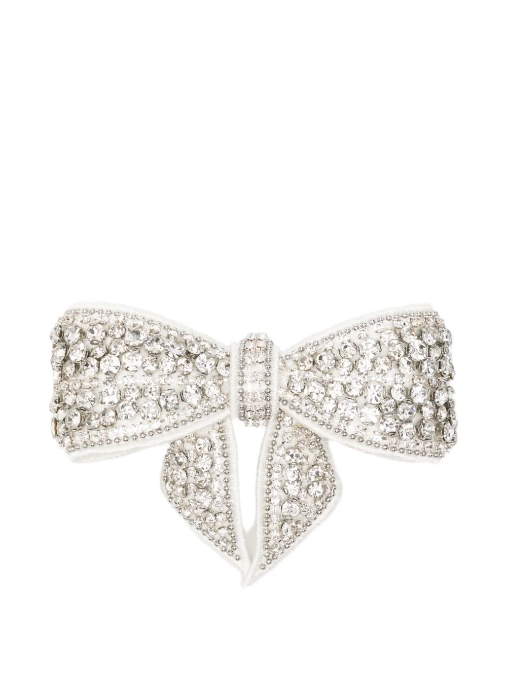 crystal-embellished hair clip - 1