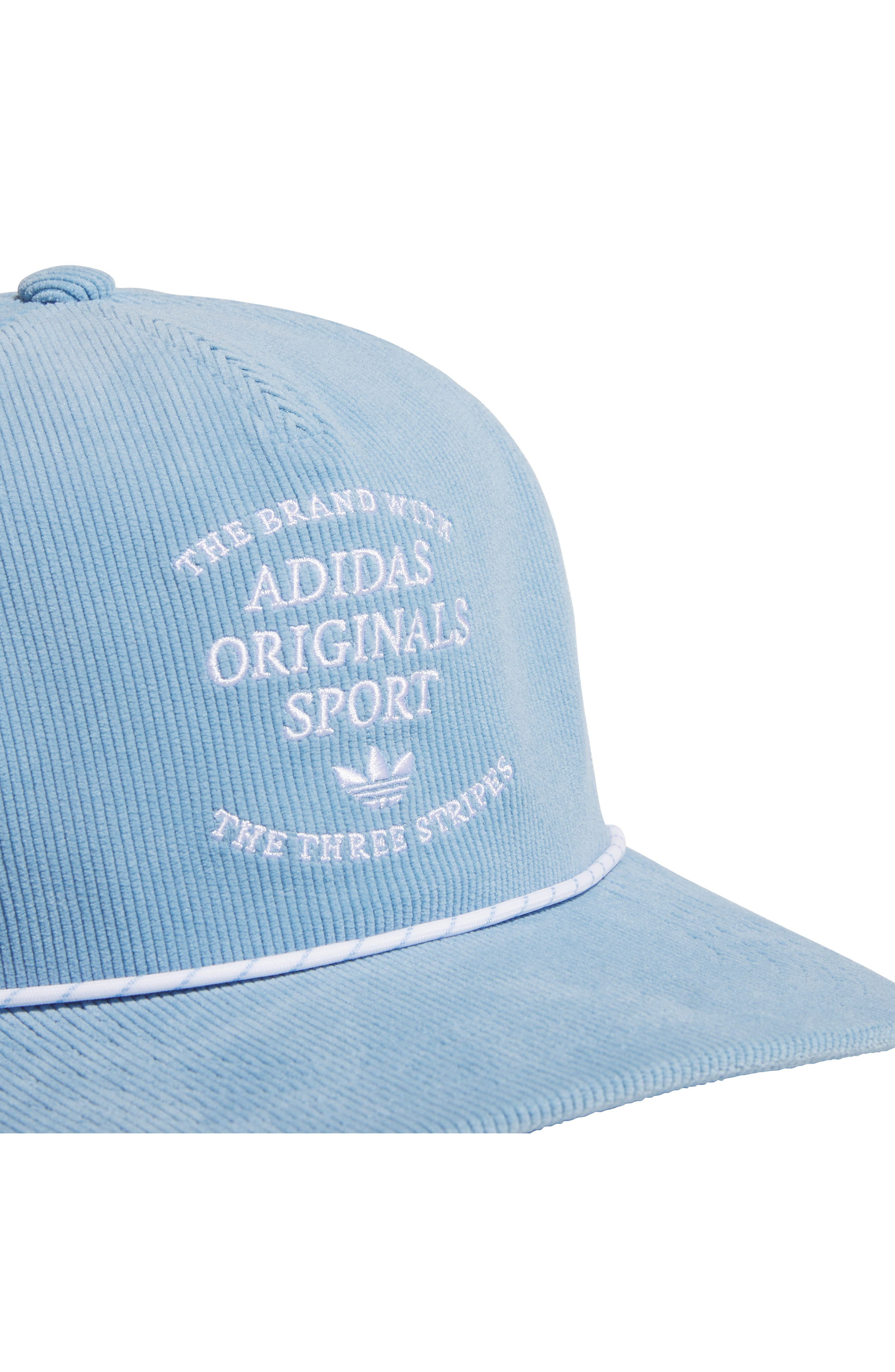 adidas Gender Inclusive Unfair Way Corduroy Baseball Cap in Ash Blue/White at Nordstrom - 4