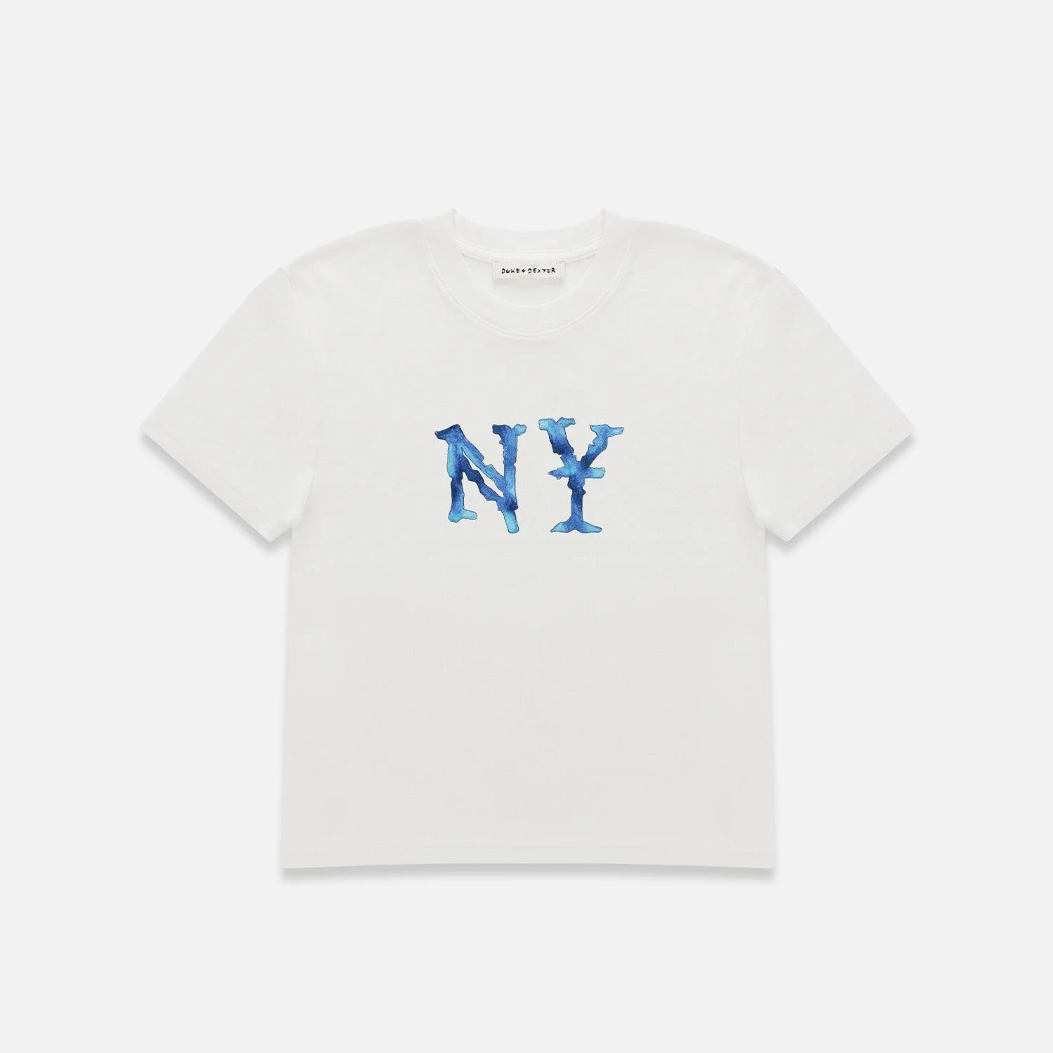 Watercolour NY Vintage White Baby Tee - Women's - 1