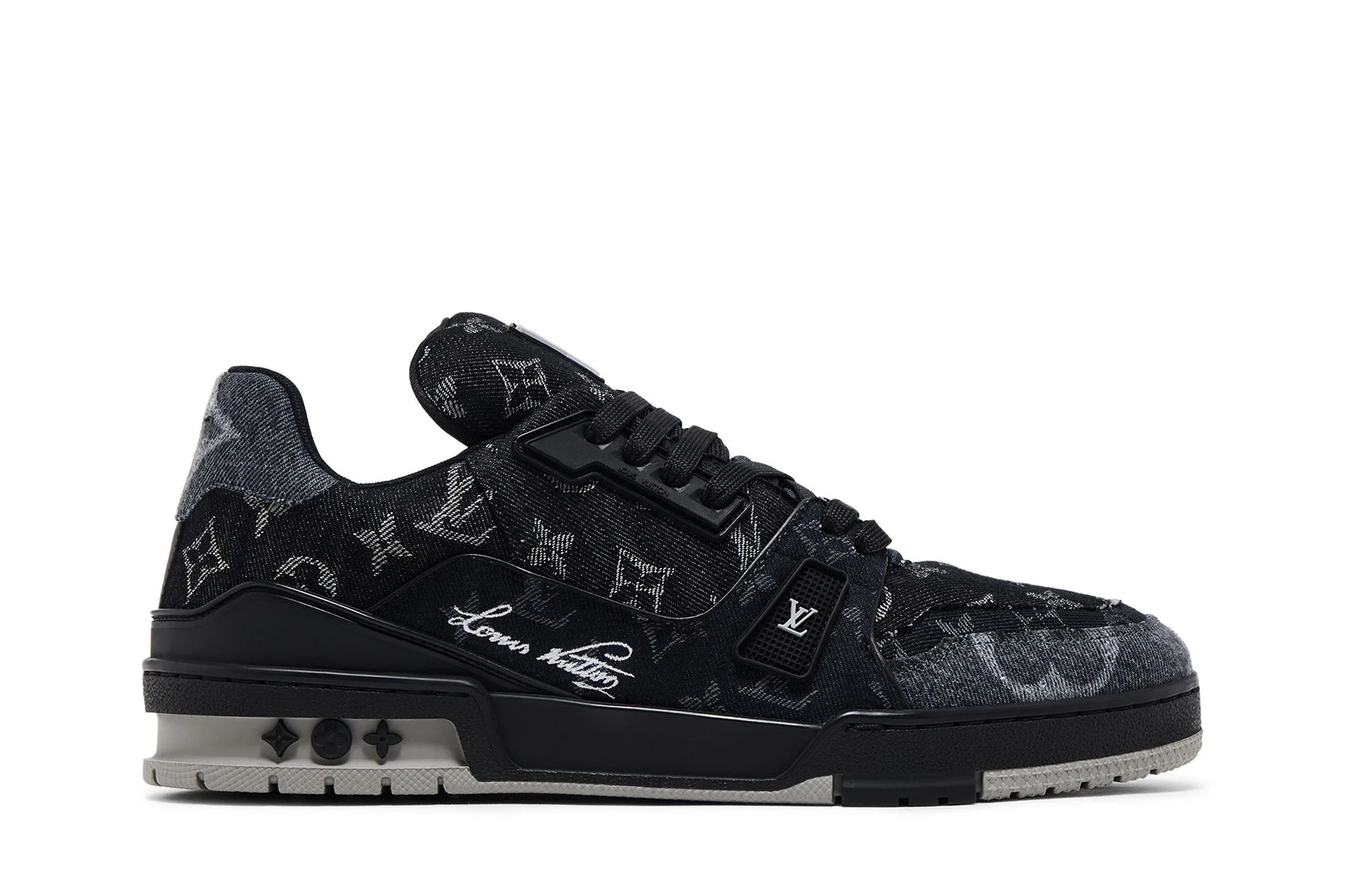 Louis Vuitton Trainer 'Black Monogram Denim' - 1