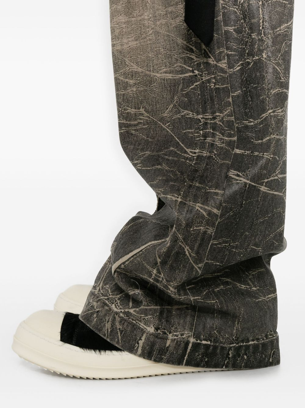 distressed cotton jeans - 5