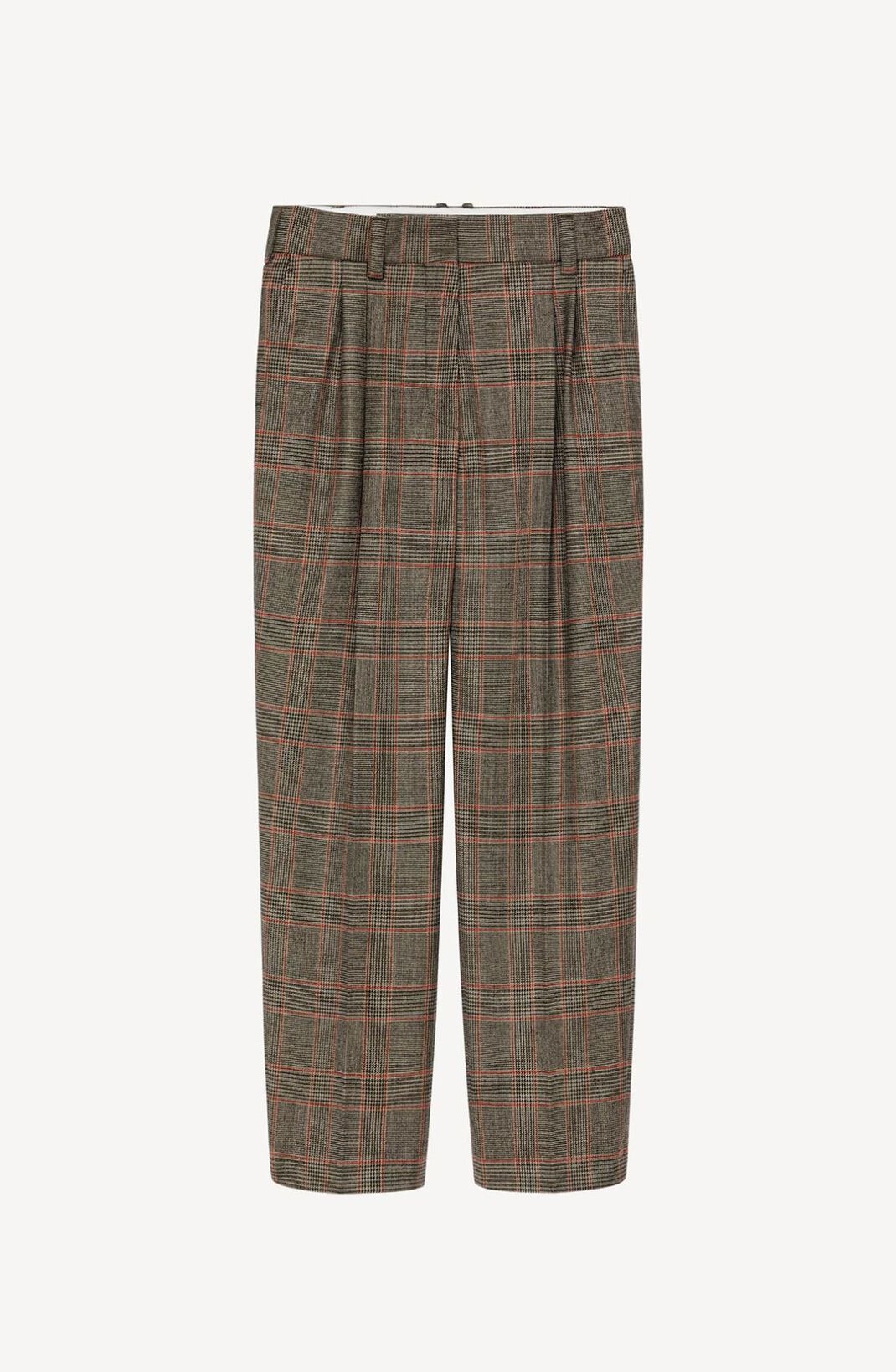 Checked tailored trousers - 1