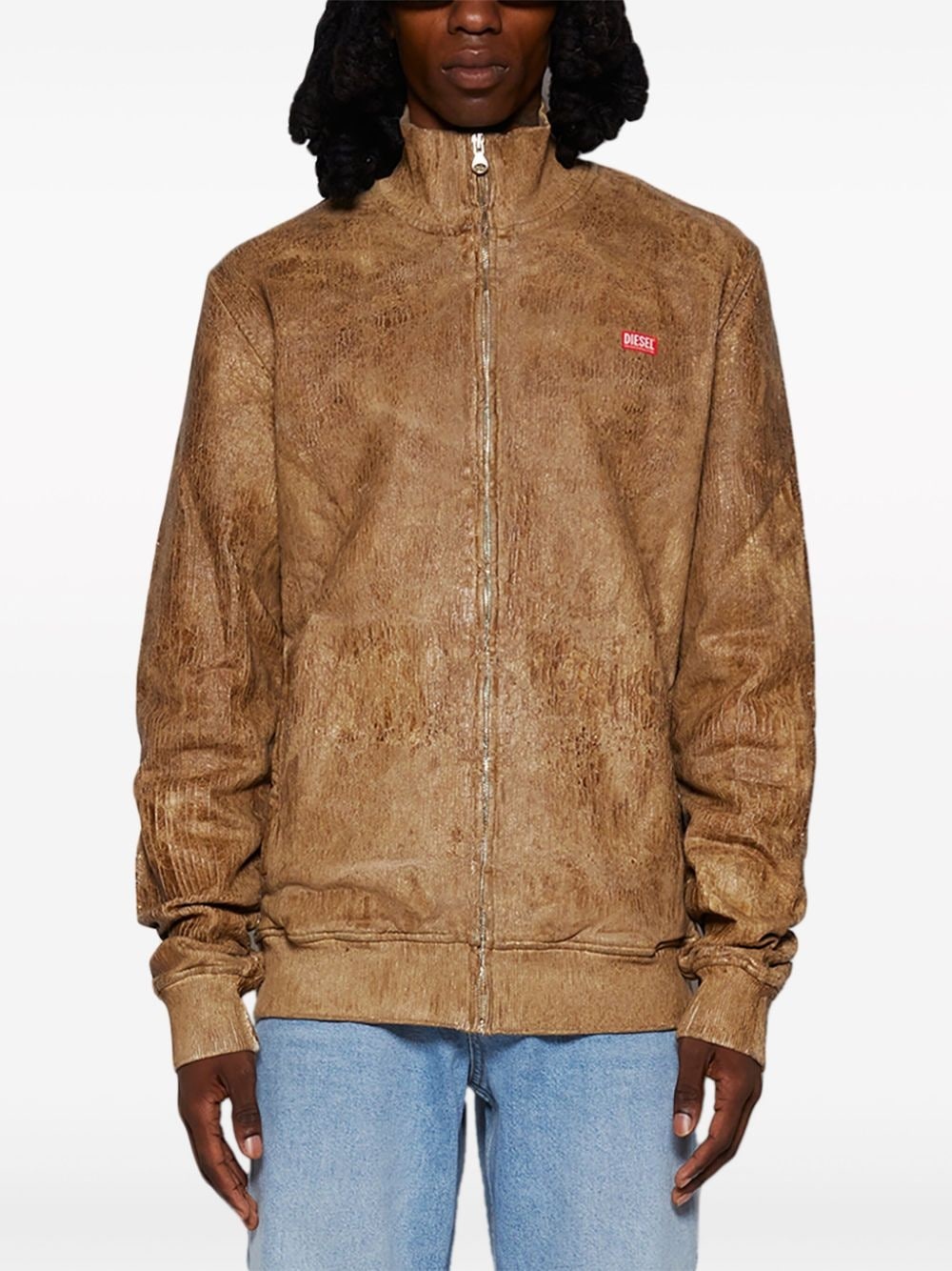 S-Nyce logo-patch bomber jacket - 3