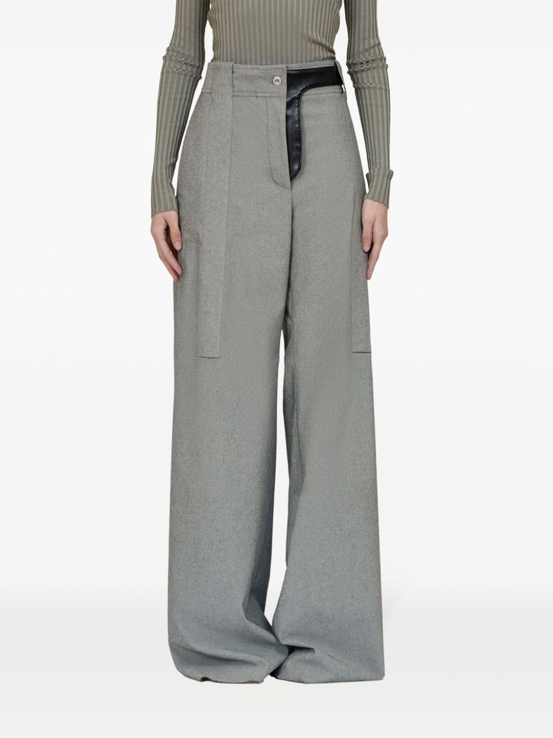FERRAGAMO canvas palazzo trousers outlook