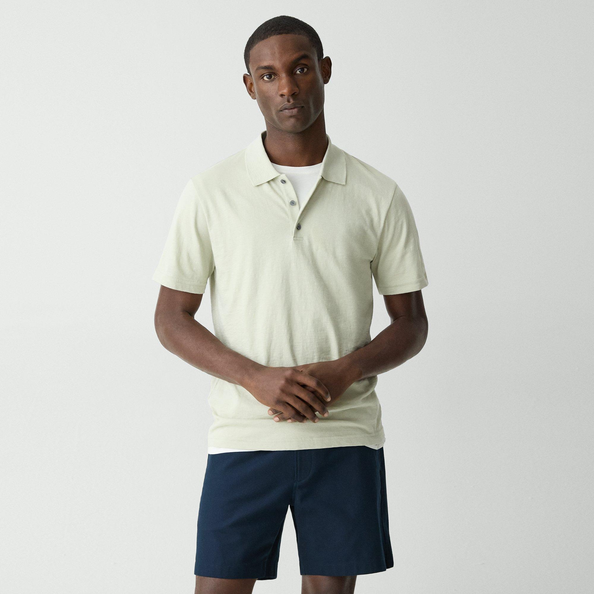 Bron Polo Shirt in Cosmos Slub Cotton - 2